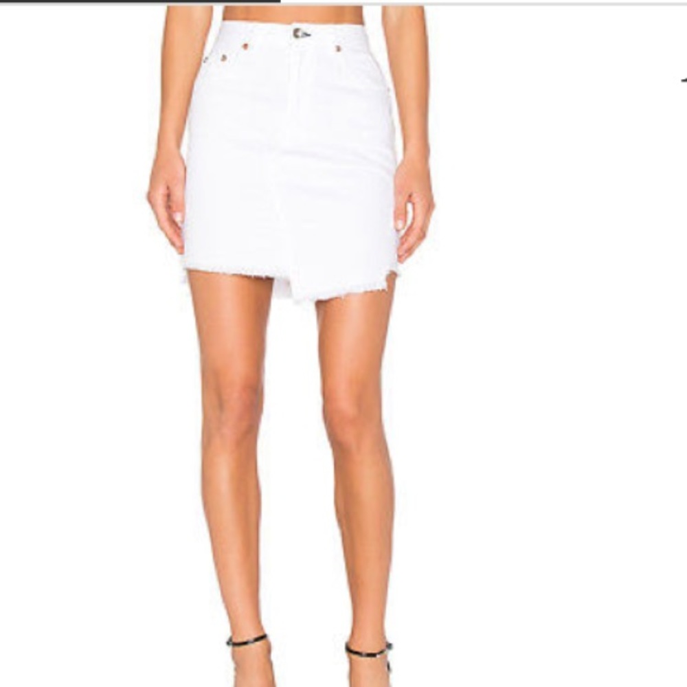 White rag and bone denim skirt